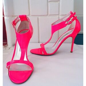 Manolo Blahnik Neon Pink Heels